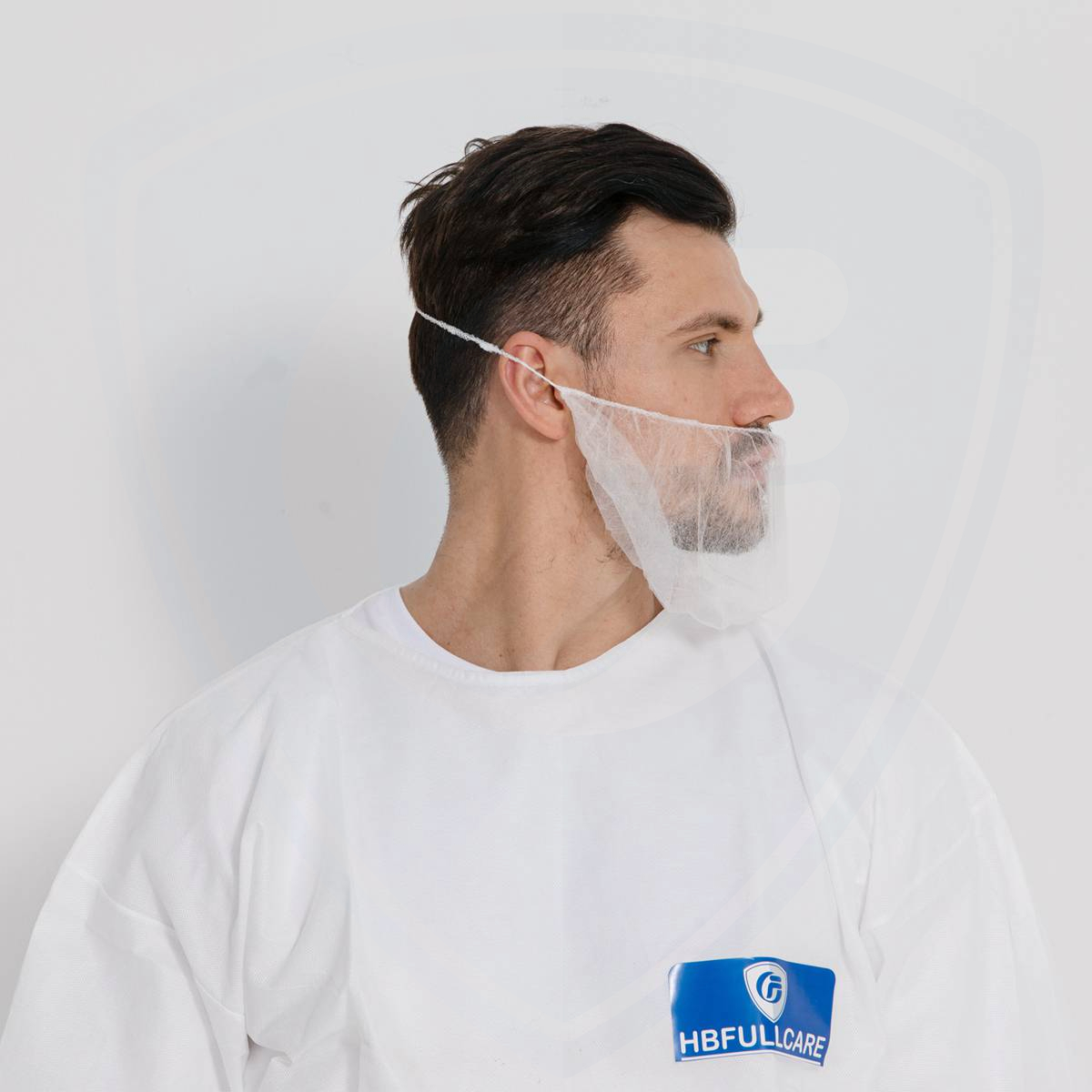 Couverture de barbe jetable non tissée respirante anti-poussière pour entreprise alimentaire