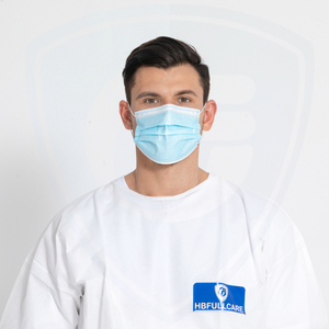 Jeune chirurgien à usage unique 3ply non tissé masque de visage