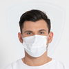 Masques faciaux blancs jetables revêtement de masque chirurgical dentaire à 3 plis