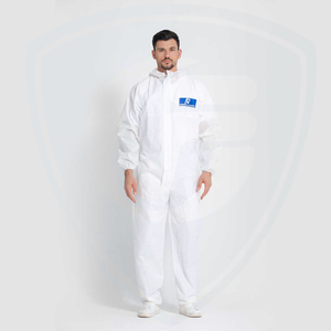 Combinaison de protection jetable blanche Vêtements de travail de sécurité Type 5/6