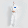FC2030 EN1073 Combinaison de protection jetable respirante confortable SMS blanc